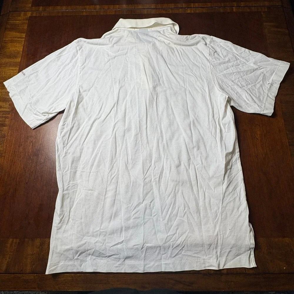 Polo Golf Ralph Lauren White Pima Cotton Polo Shirt Large